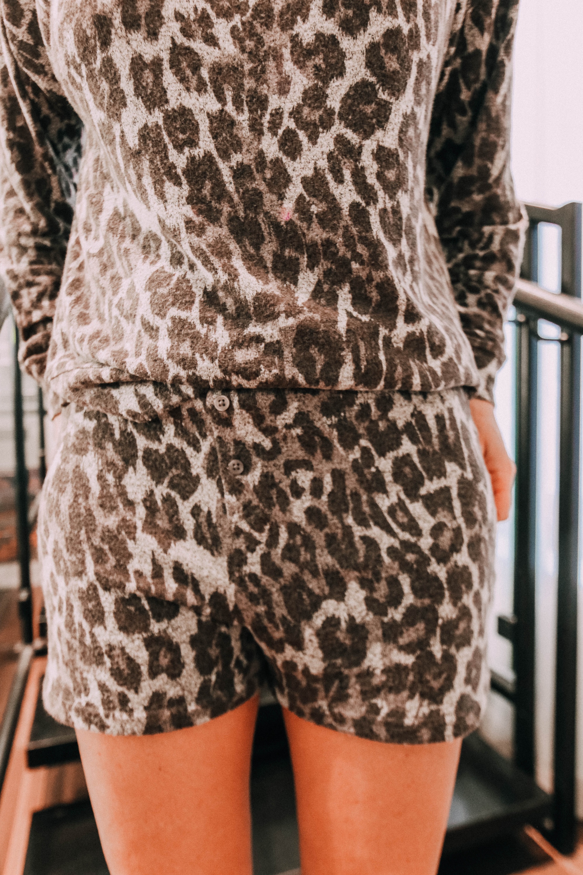 Leopard Print, Fashion blogger Erin Busbee of BusbeeStyle.com sharing the coziest loungewear from the NSale including leopard print pajamas