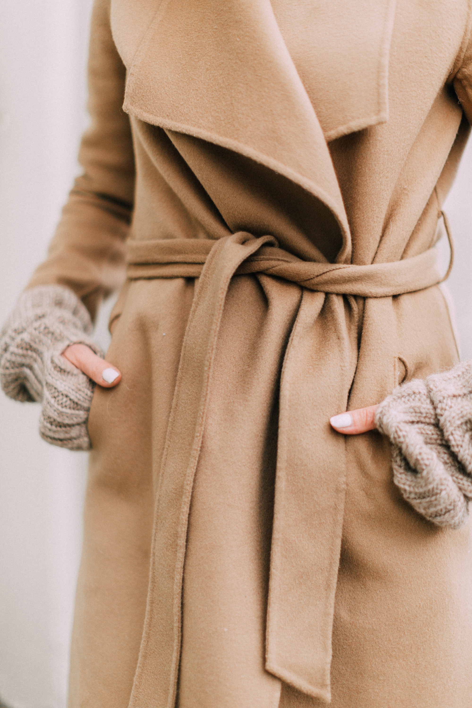 camel wrap coat by LINE the label called "The Meghan" after Meghan Markle
