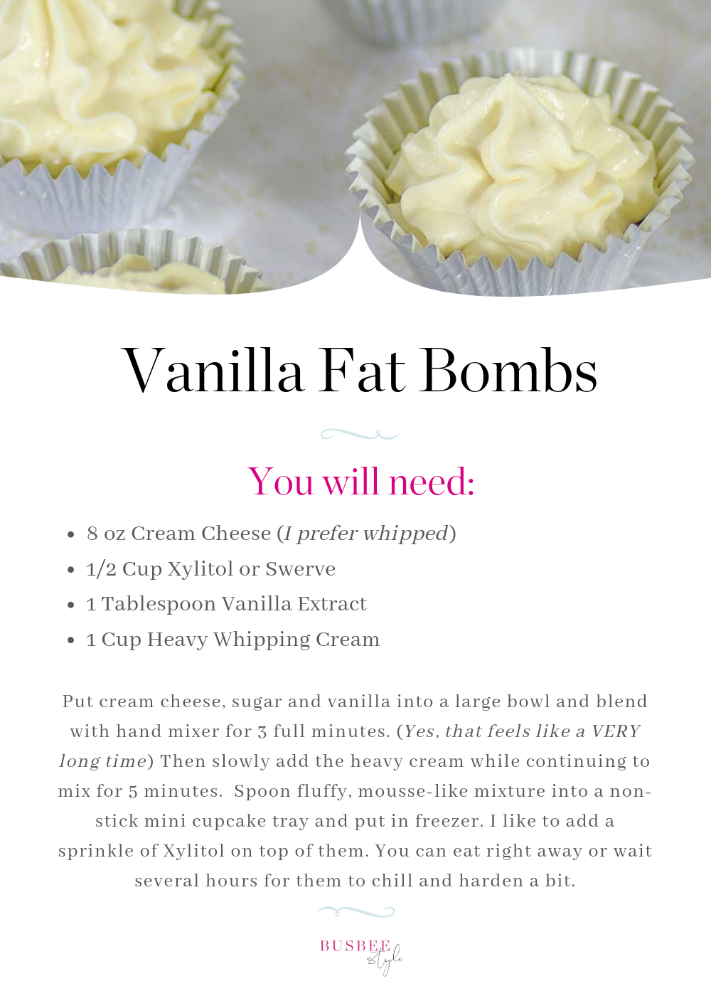 vanilla fat bomb recipe, keto-friendly