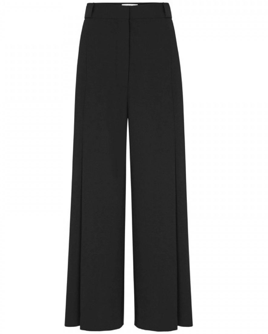 wide leg black pants or trousers for the office