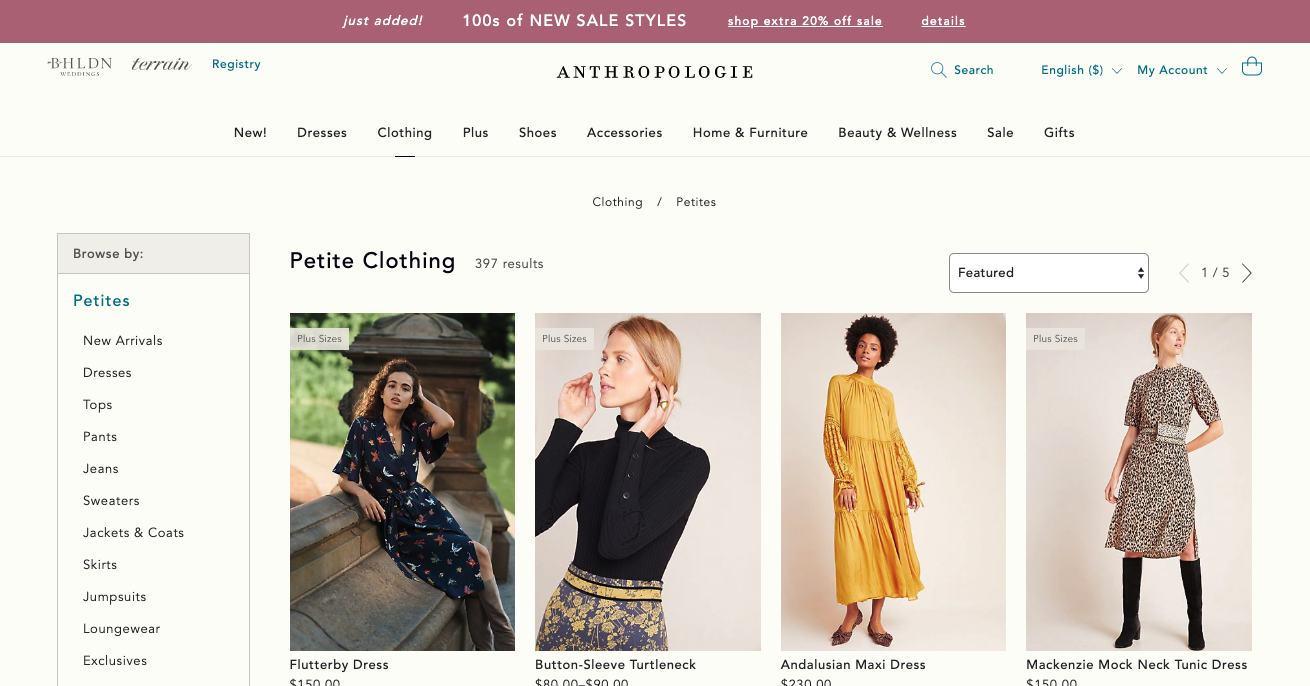 Best brands for petite women, Fashion blogger Erin Busbee of BusbeeStyle.com sharing 5 great brands to shop for petite women including Anthropologie