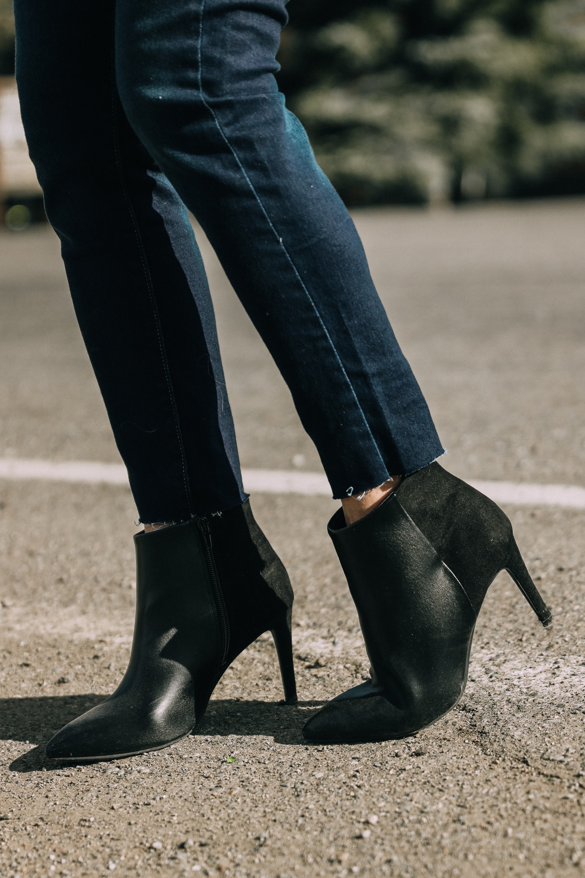 affordable black heeled booties for winter
