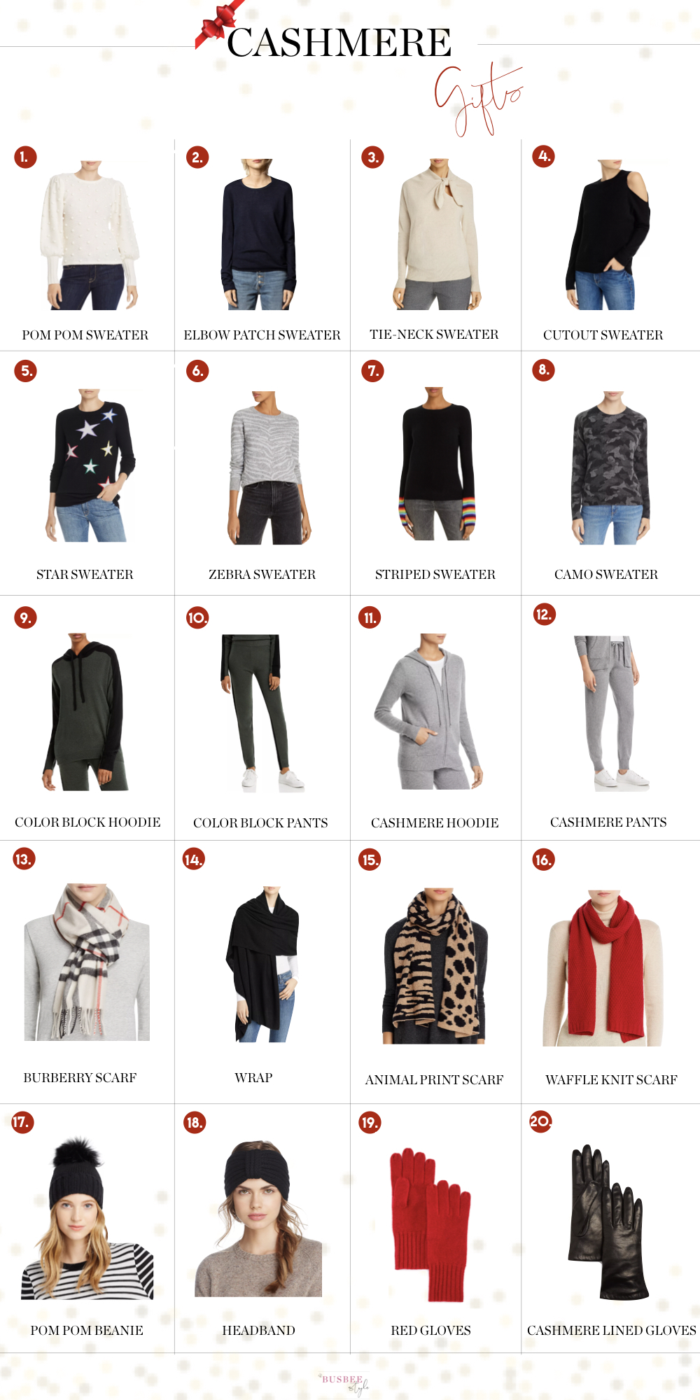 cashmere gift guide including 20 cashmere gifts from bloomingdales