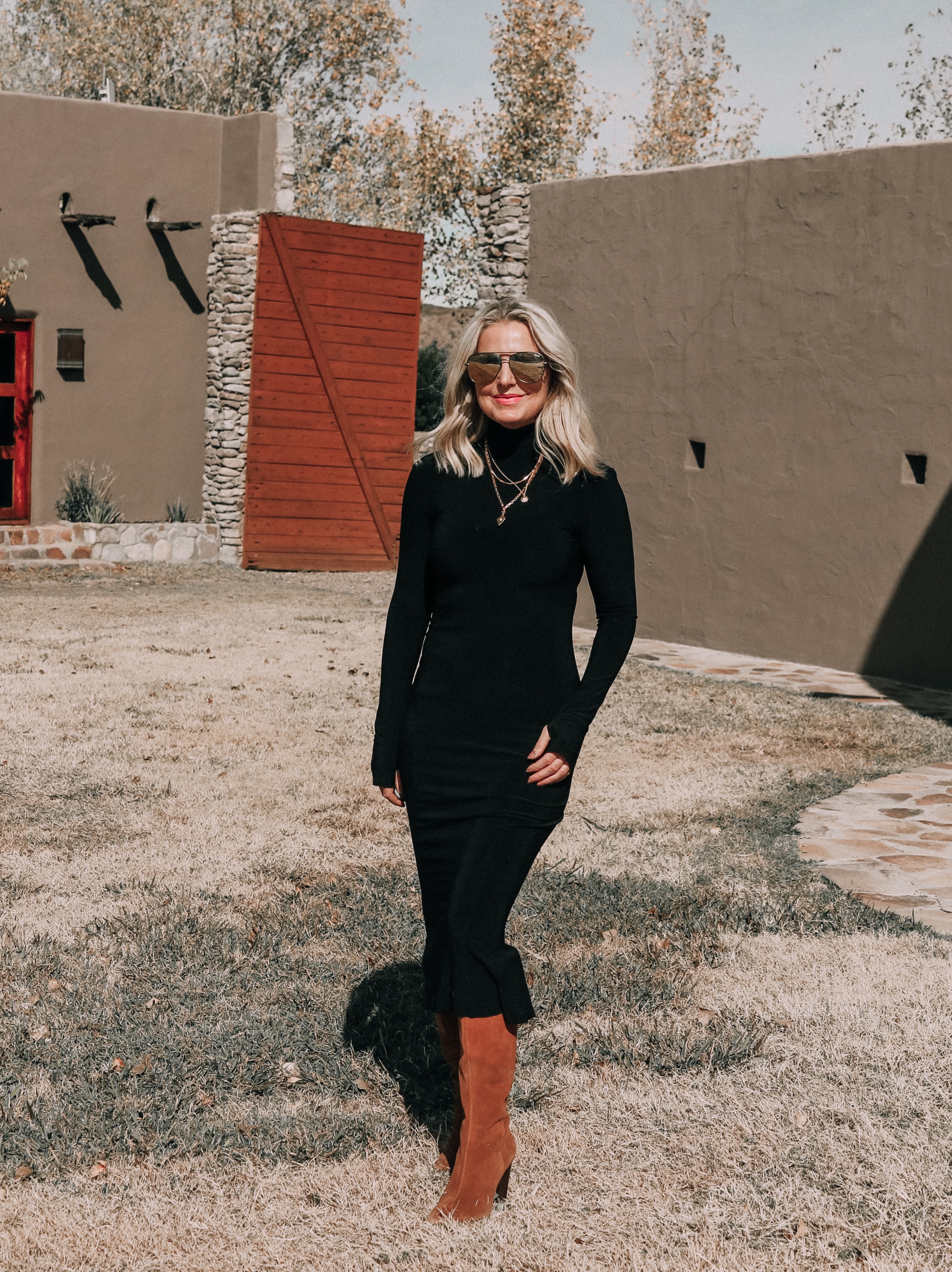 Ways to Wear Boots with a Dress This Winter