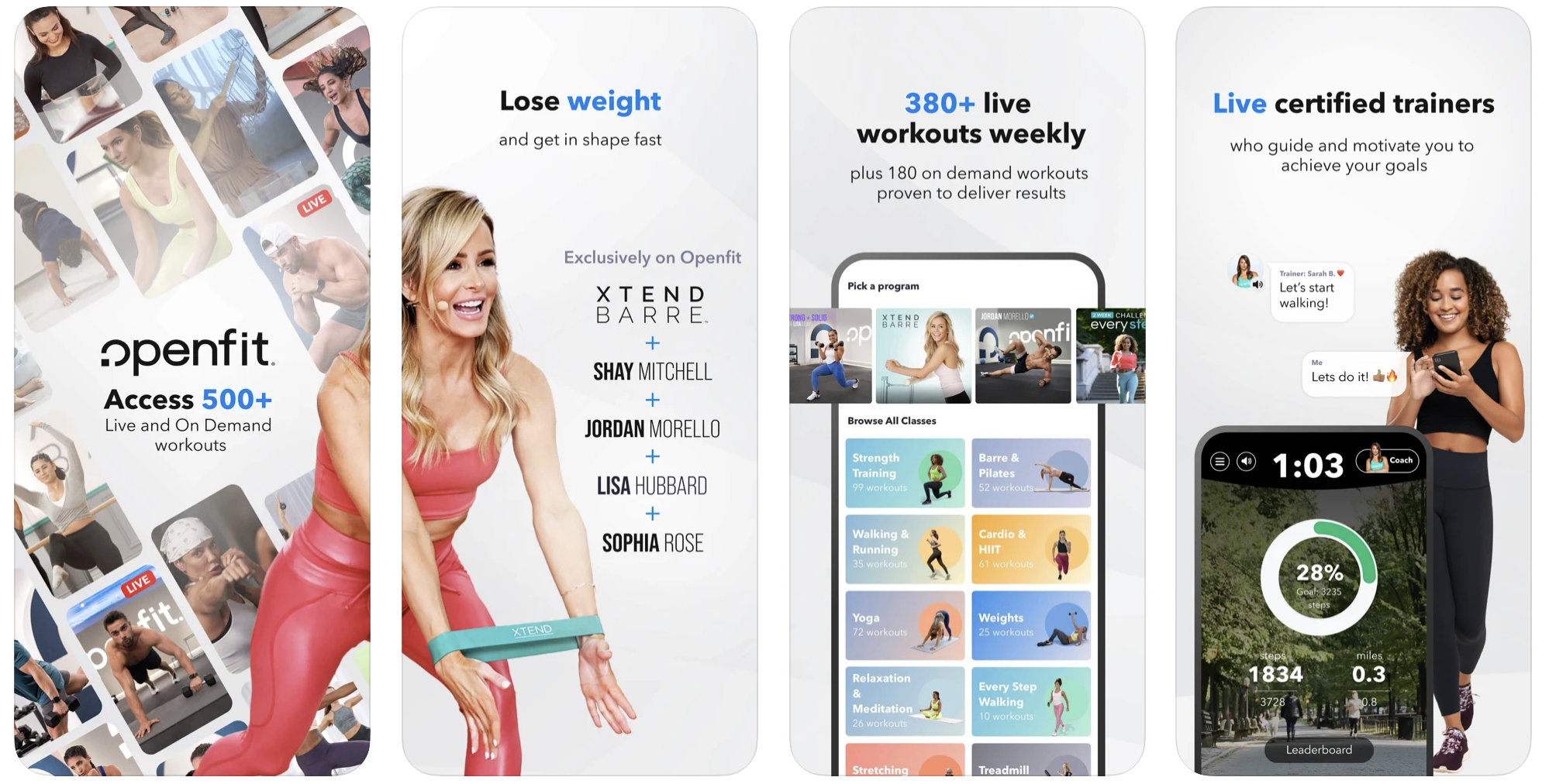 Workout Apps, Fashion blogger Erin Busbee of BusbeeStyle.com sharing the best fitness apps for at-home workouts including OpenFit