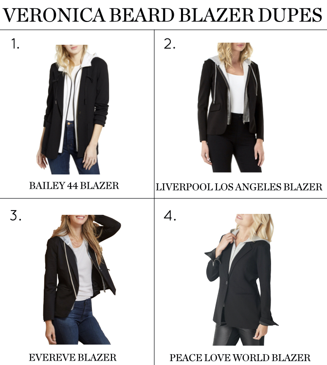 veronica beard blazer with hoodie