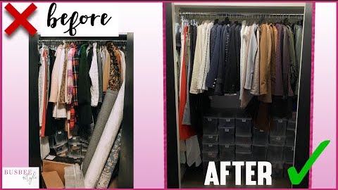 small closet organization, fashion youtuber sharing how to organize your small closet