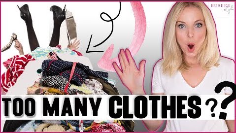 How To Purge And Downsize Your Closet Youtube video, fashion youtuber Erin Busbee of BusbeeStyle TV sharing her tips on how to edit your closet