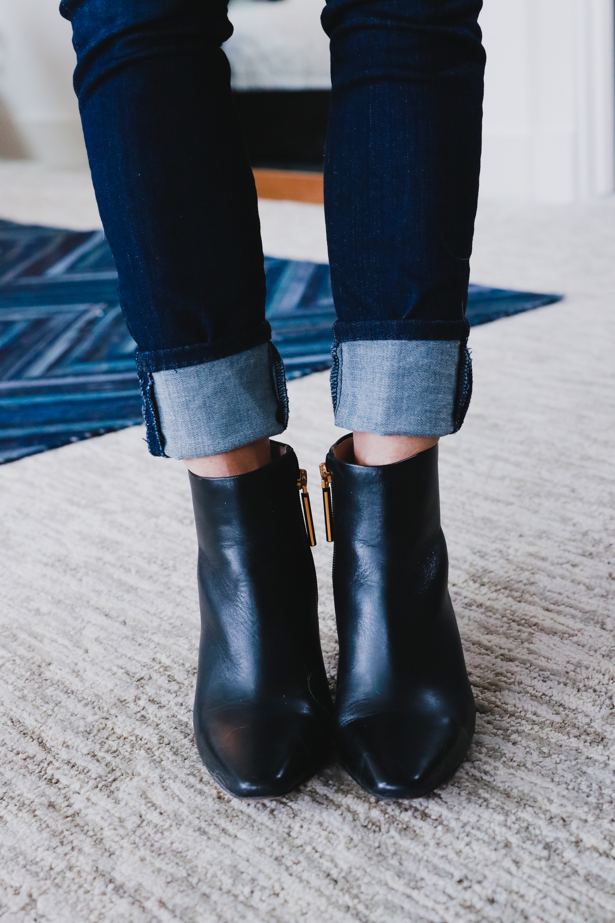 skinny jeans and ankle boots