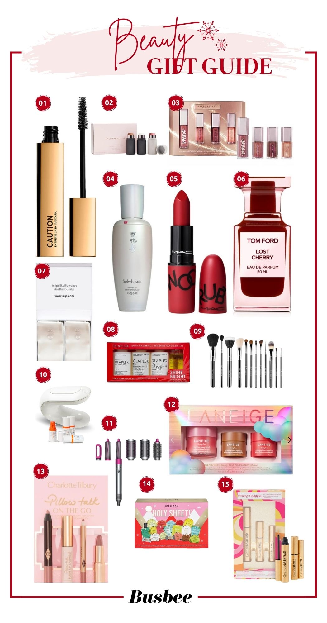 beauty gift guide, holiday gift guide, holiday beauty gifts for her