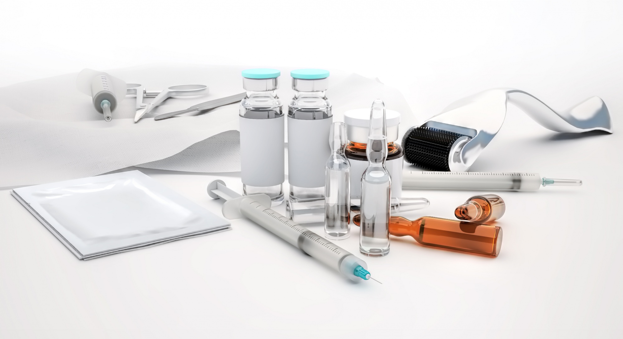 At home and professional micro needling what you need to know various tools vials needles and rollers