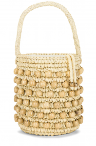 Sensi Studio Wood Beaded Mini Bucket Bag product image