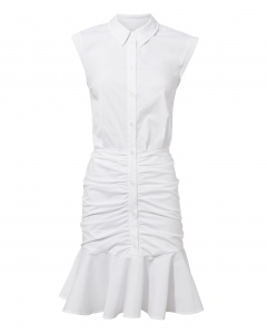 Veronica Beard Ruched Shirt Dress product image