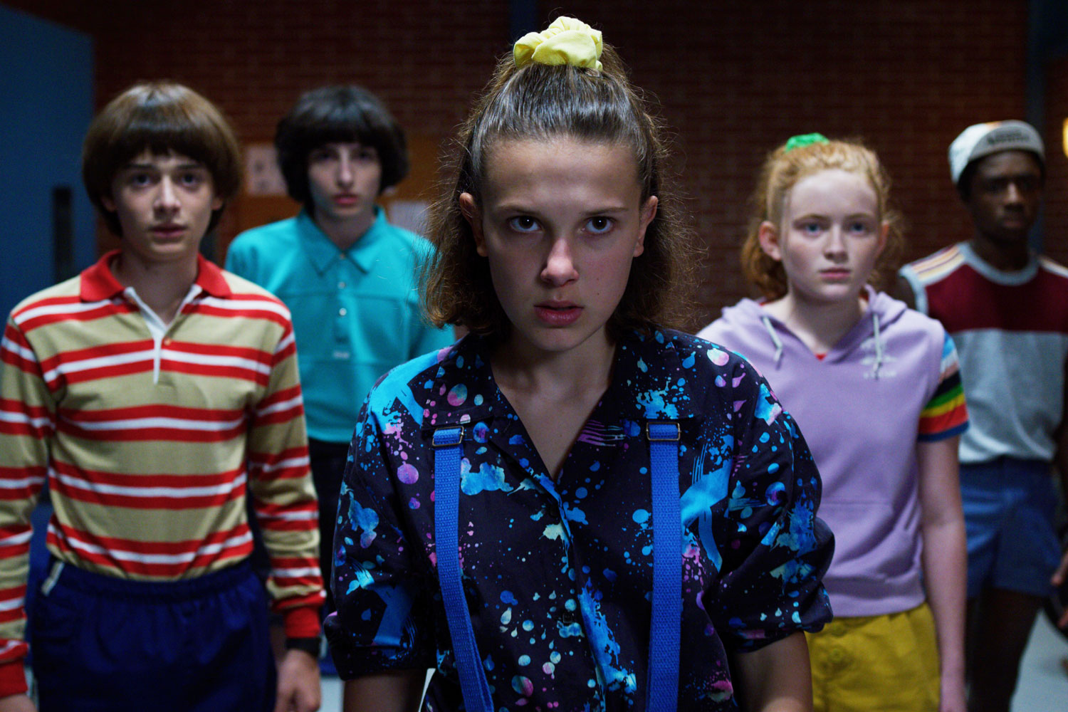 binge watch with your teens, Stranger Things, Netflix, five tween kids dressed in 80s clothes 