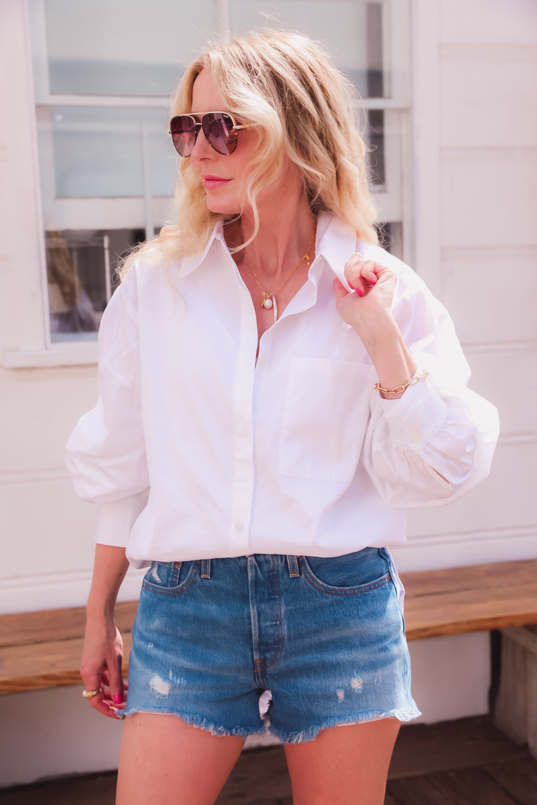 affordable tops, open edit white button down, erin busbee, white button down, tops under 100, affordable blouses, affordable shirts, cute tops, affordable tops online, cute affordable tops