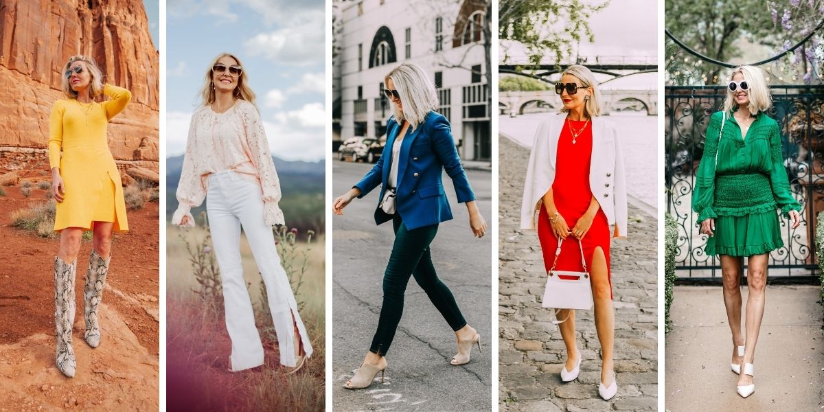 wearable fall trends, fall fashion trends, fall trends, wearable trends, how to wear trends, trends over 40, wearing trends over 40, erin busbee, saturated colors, color trends