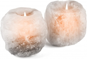 Self-care Guide mockins Himalayan Salt Tea Light Candle Holders