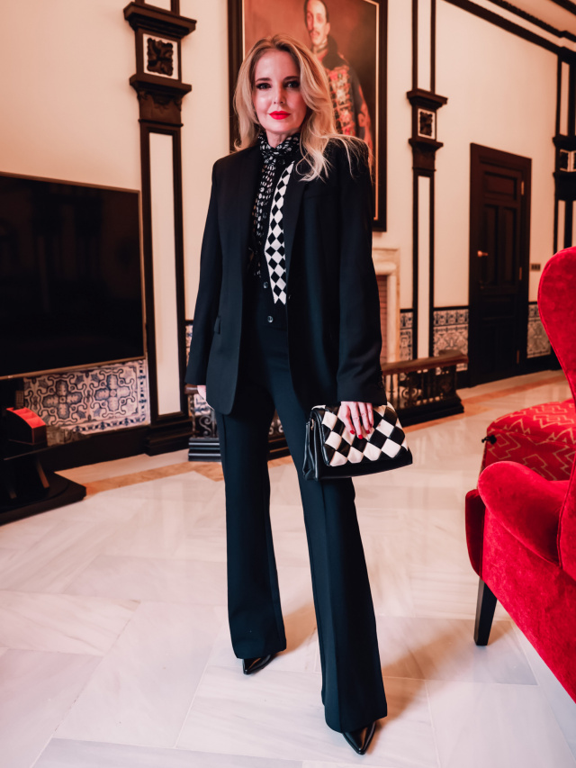 How To Take Your Black Pant Suit From Drab to FAB Story Busbee Fashion Over 40