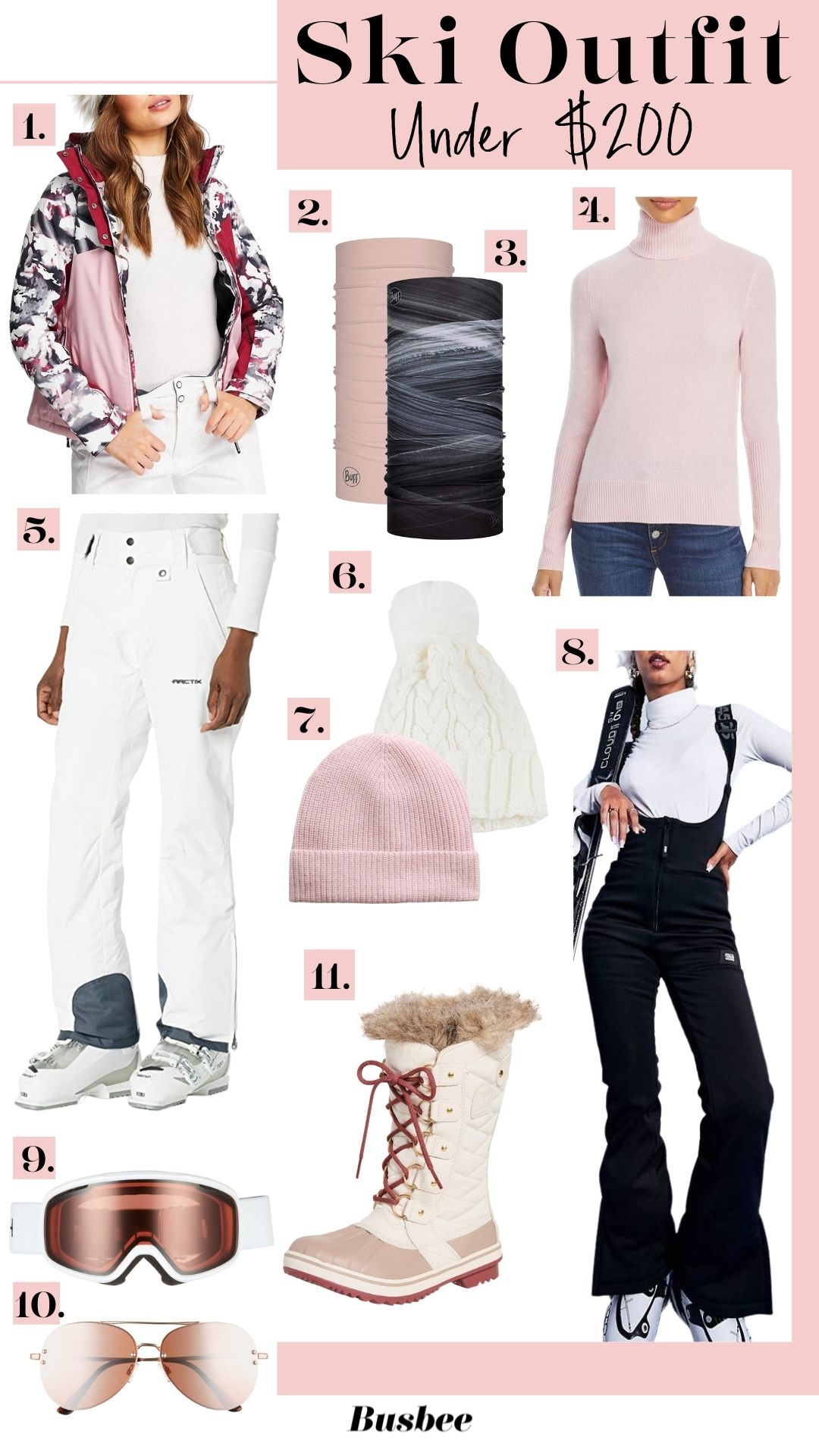 afforable ski outfit, ski clothing on a budget, affordable ski gear, cute affordable ski outfits, cute ski outfits, snow clothes, erin busbee, telluride, colorado