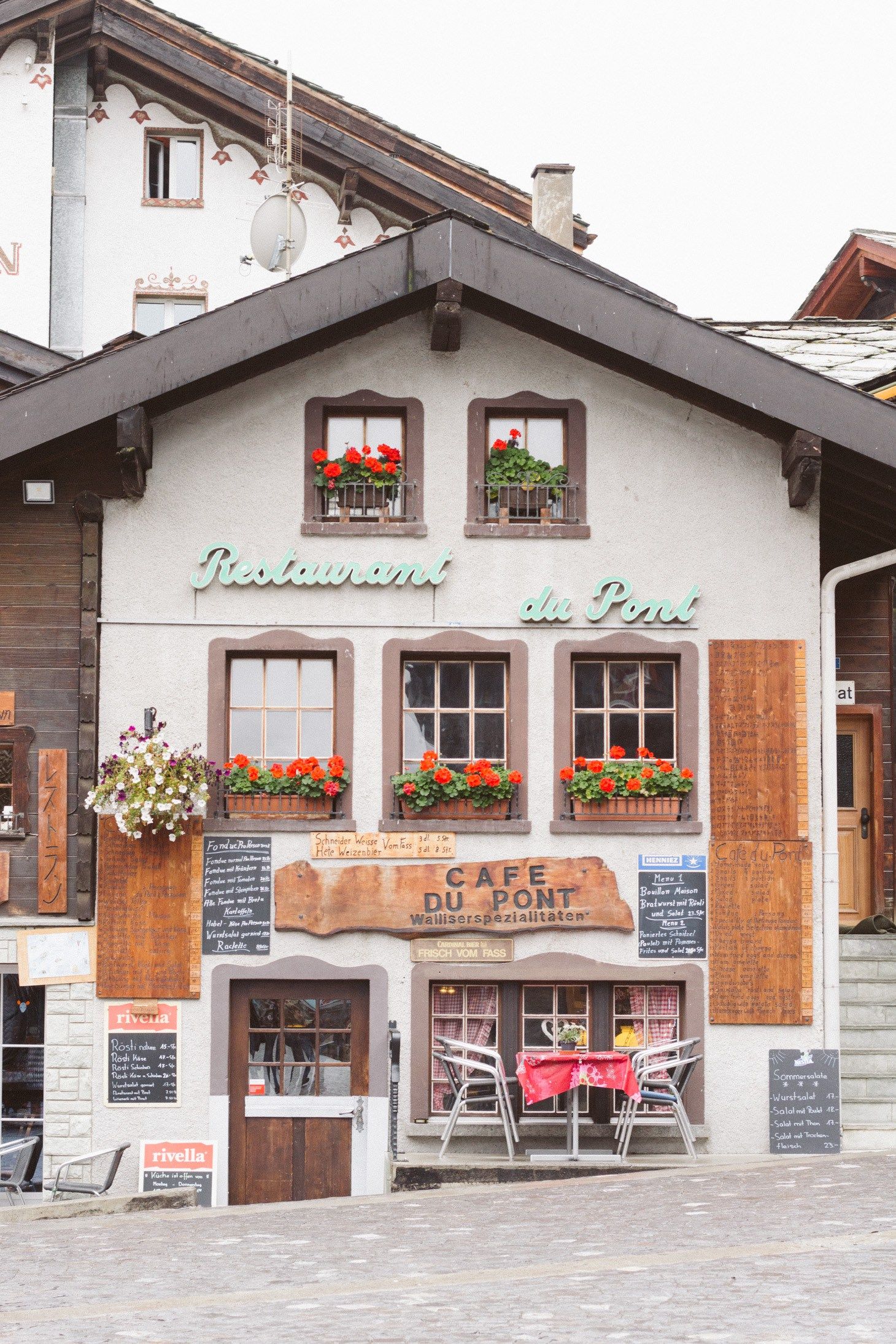 Weekend Getaway in Zermatt cafe du pont zermatt switzerland