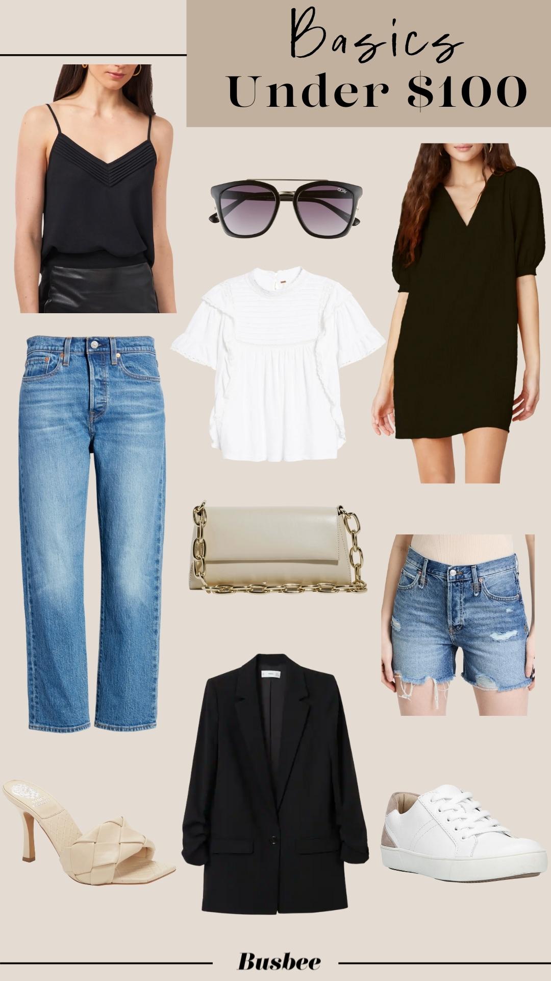 affordable basics, basics on a budget, how to build a wardrobe on a budget, wardrobe basics on a budget, wardrobe basics checklist, affordable wardrobe basics, erin busbee, busbee style, wardrobe basics under $100