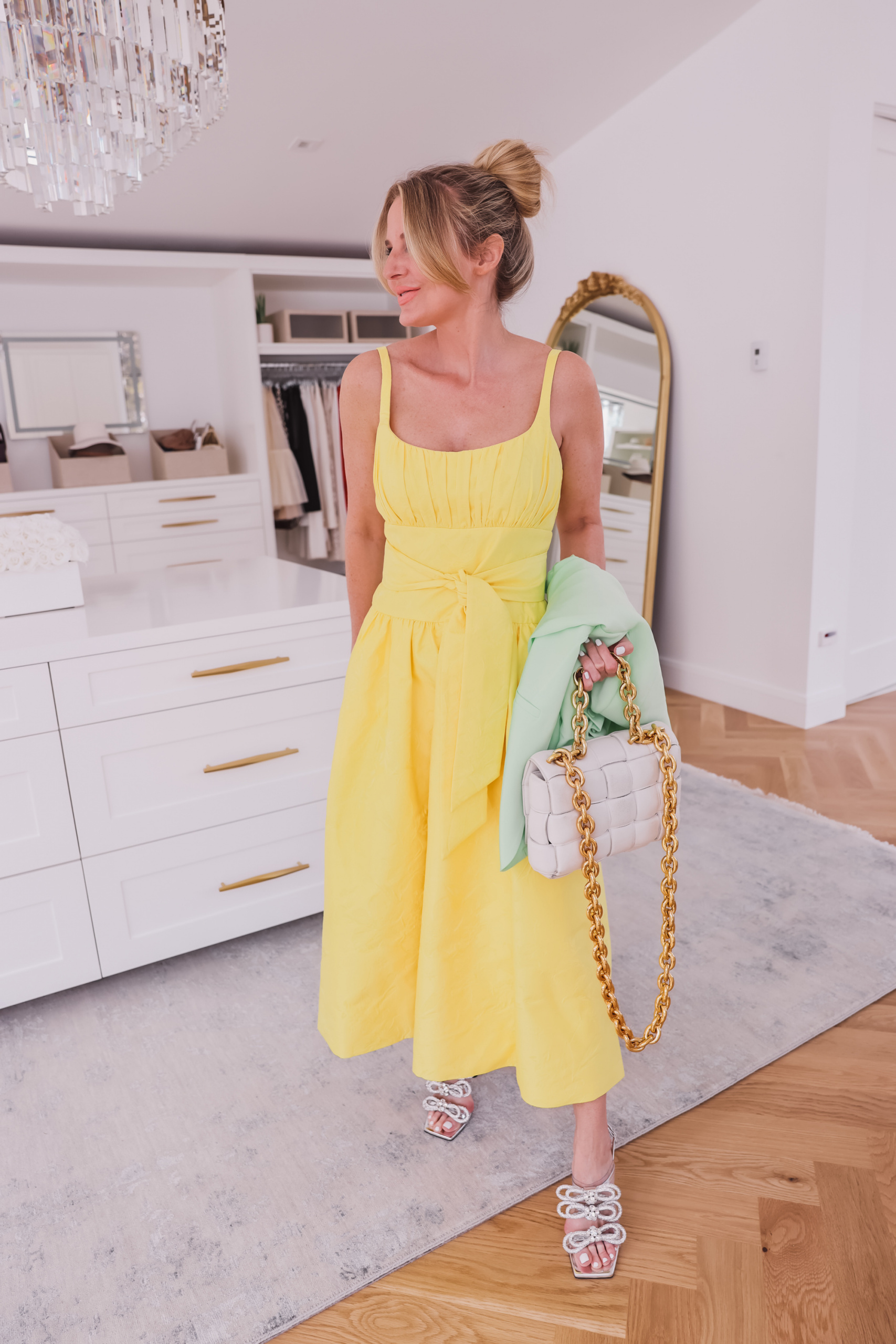 Bright Yellow Dress Outfit