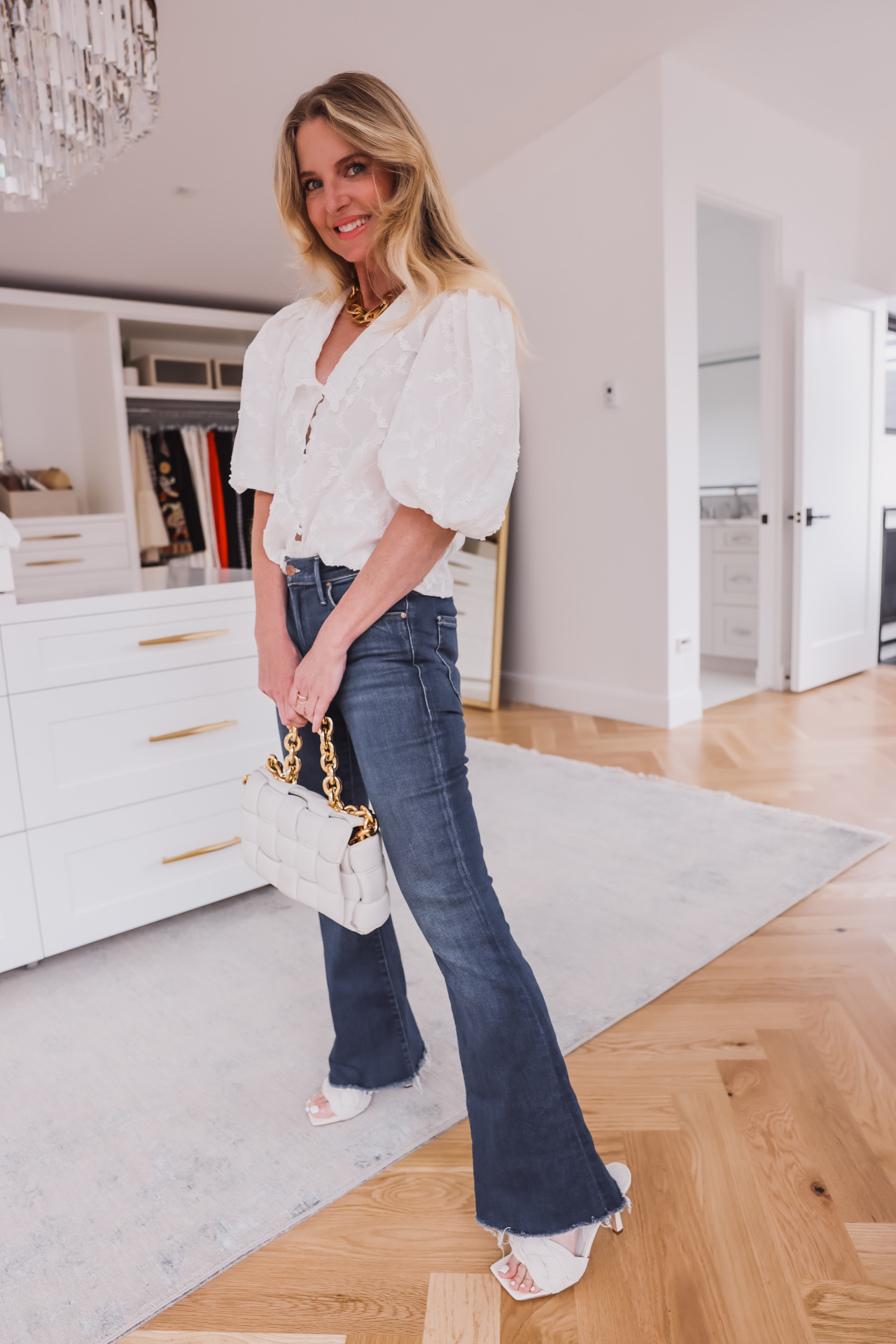 Bootcut Jeans & Heeled Sandals | How to Style Jeans and Heels