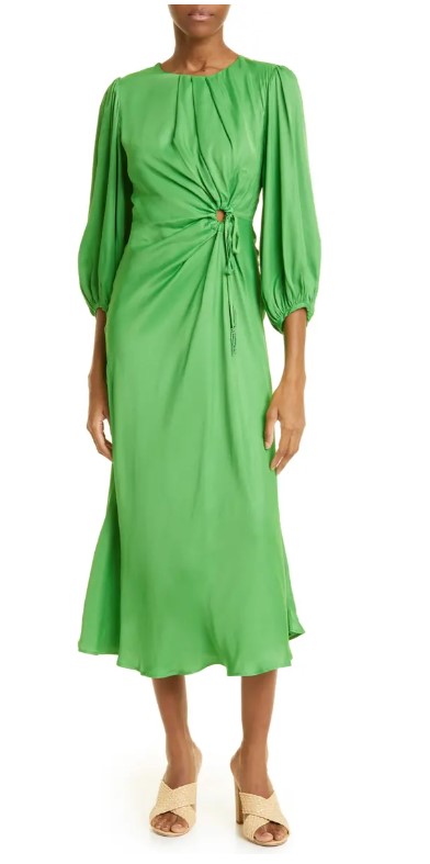 Farm Rio Blouson Sleeve Cutout Dress - Busbee - Fashion Over 40