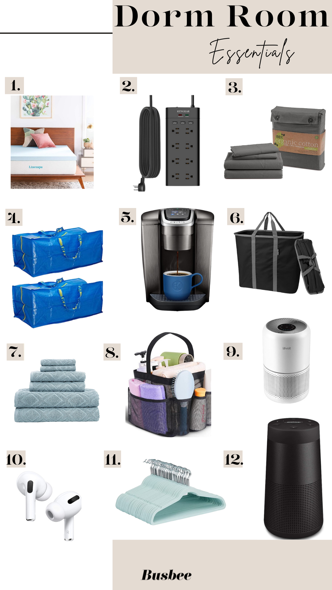 Dorm Room Essentials-amazon prime day-amazon prime deals-best amazong prime day deals-what college kids need-dorm room finds-erin busbee fashion blogger over 40