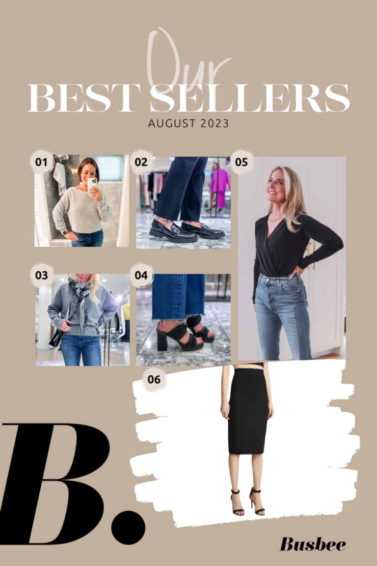 August Best sellers, best selling products, fall must haves, reader favorites, Erin Busbee, fashion blogger over 40, Telluride, CO, open edit boatneck sweater, Dolce Vita Evanka loafer, All saints Kiera crewneck sweater, dolce vita platform sandals, Free People Turnt bodysuit, Susana Monaco pencil skirt