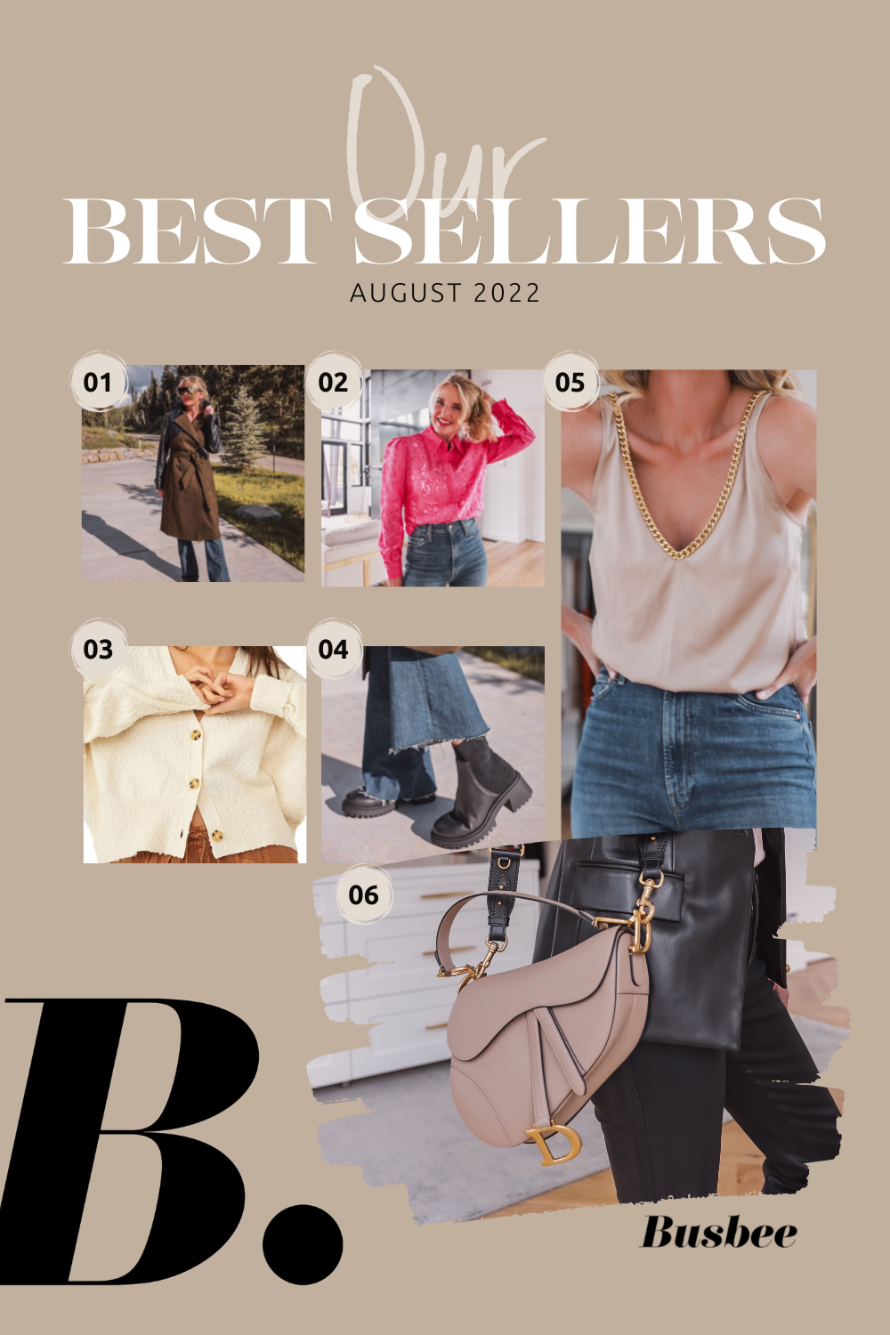 August Best sellers, best selling products, fall must haves, steve madden mixed-media trench, L’Agence pink lace blouse, Free People Found My Friend cardigan, Steve Maddedn Holley Chelsea boots, generation love dallas chain satin tank top, Dior Saddle bag, erin Busbee, fashion blogger over 40, Telluride, CO
