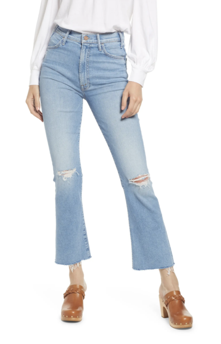 Mother The Hustler Distressed Raw Hem Ankle Jeans - Busbee - Fashion ...