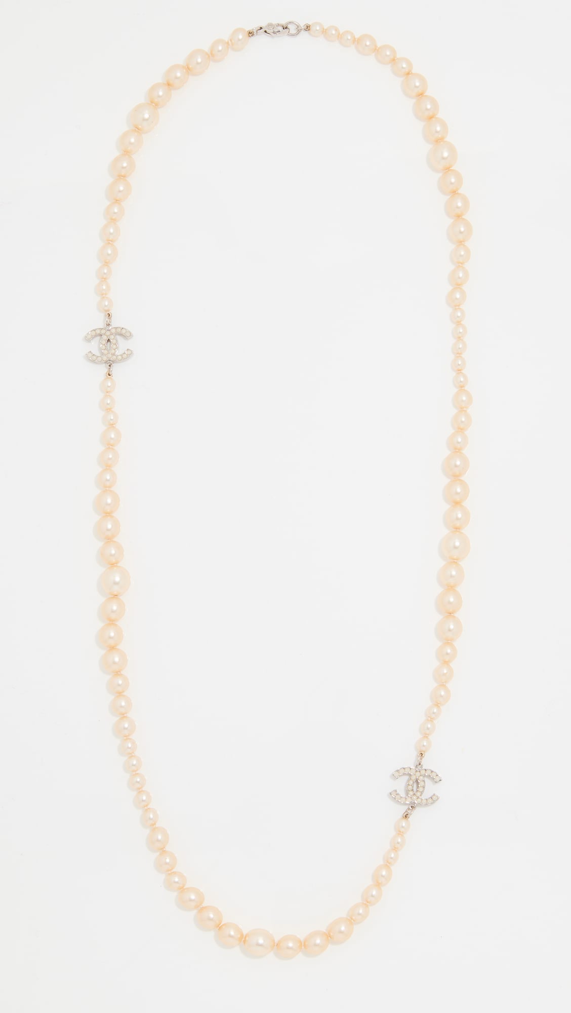 Chanel Graduated Imitation Pearl CC Necklace - Busbee - Fashion