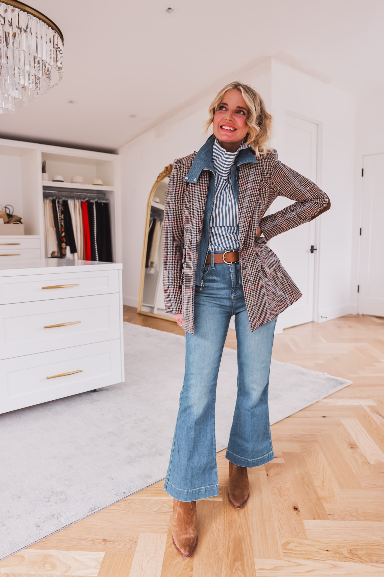 Wide Leg Jeans Thanksgiving Outfit Ideas