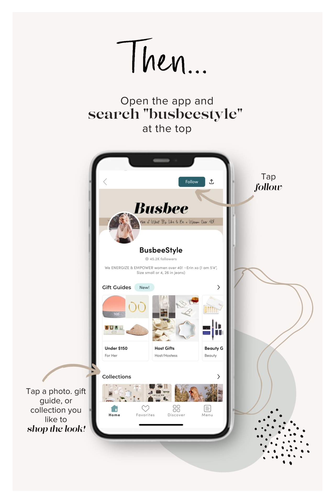 how to shop the ltk app, what is ltk app, how to use ltk app, rewardstyle, like to know it, ltk shop, ltk infleuncer, busbee style, erin busbee, fashion over 40