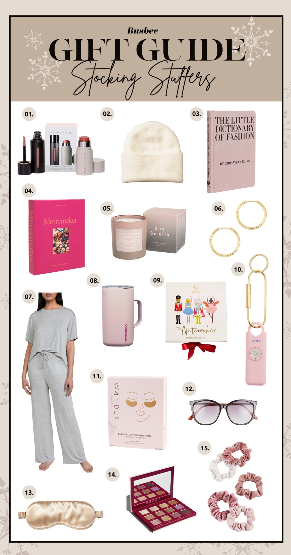 stocking stuffers, stocking stiffer gift guide, best gifts under $50, gifts under $50, affordable gifts, affordable holiday gifts, erin busbee, busbee style, fashion over 40, holiday gift guide 2022