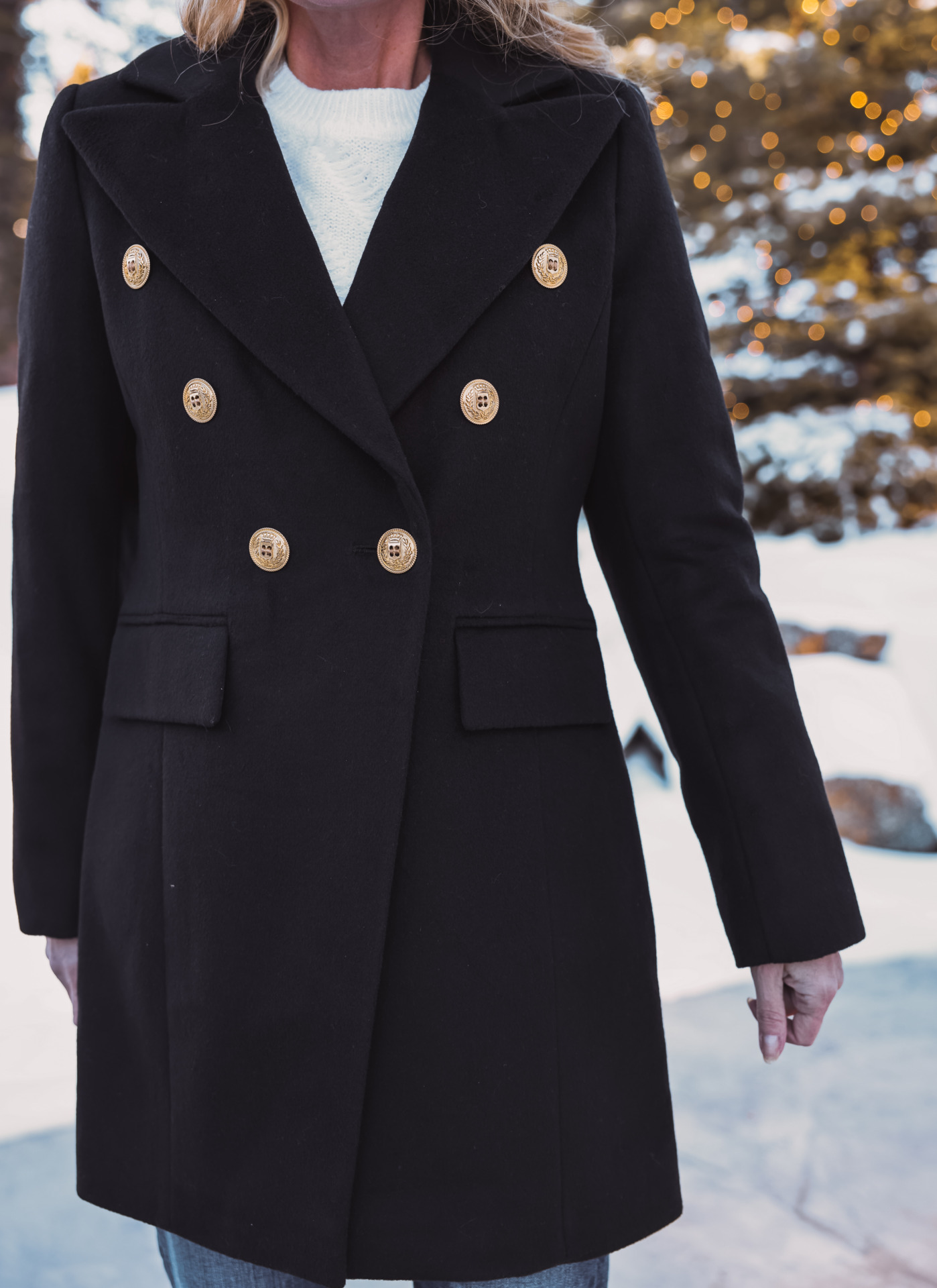 Sam Edelman Wool Military Coat | Warmest Coats and Jackets for Winter