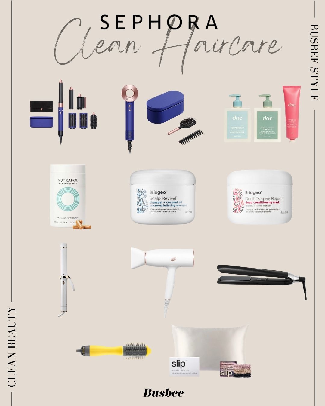 Sephora Clean haircare products
