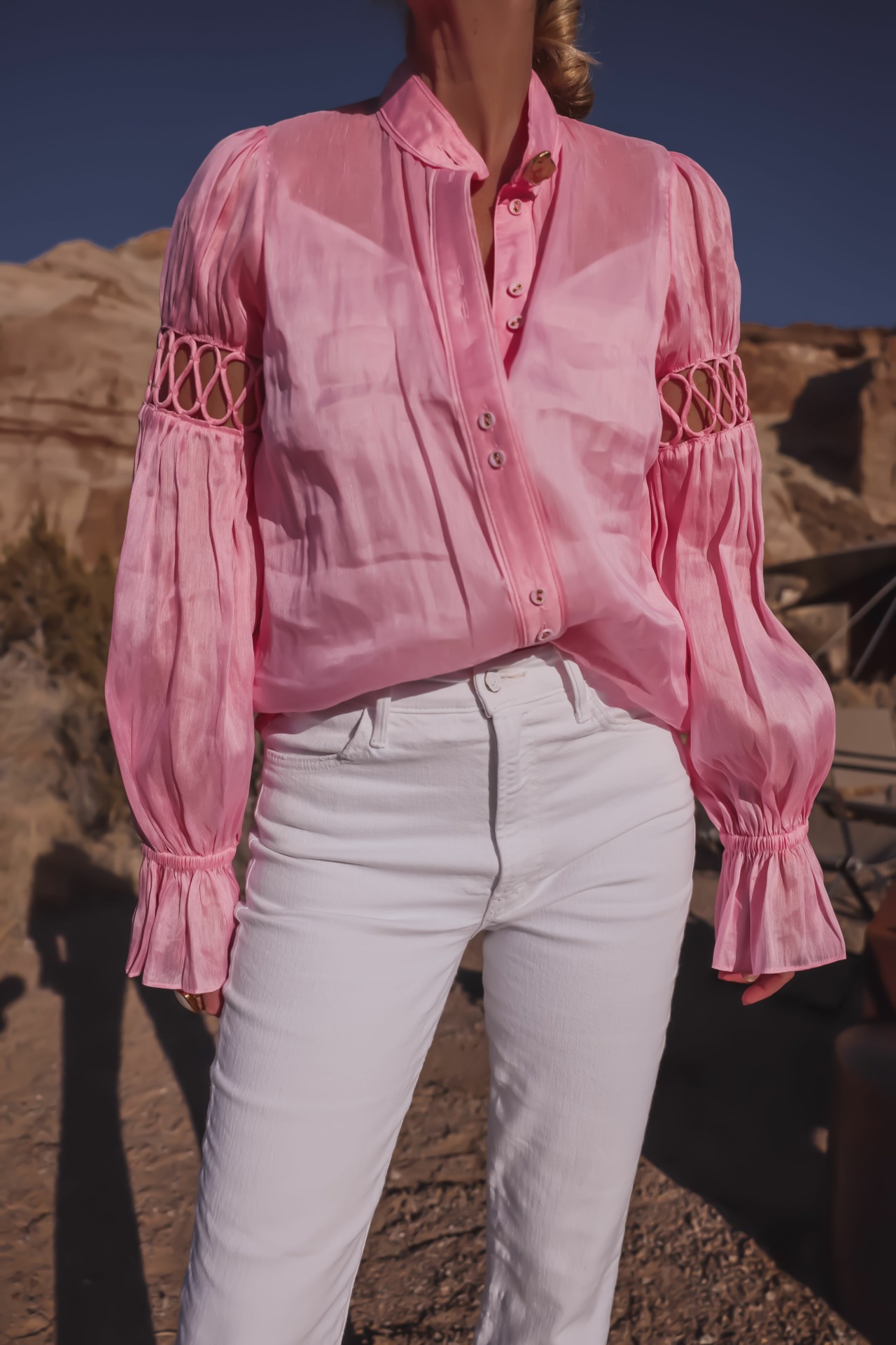 Aje Frill Cuff Blouse | Tops That Cover Arms