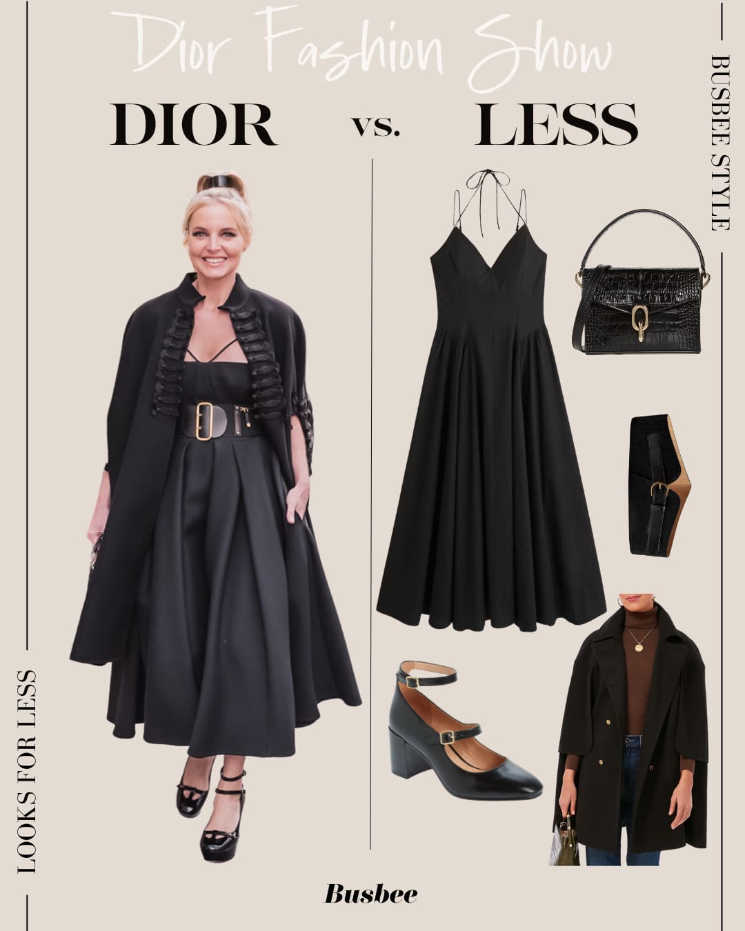 dior fashion show look for less