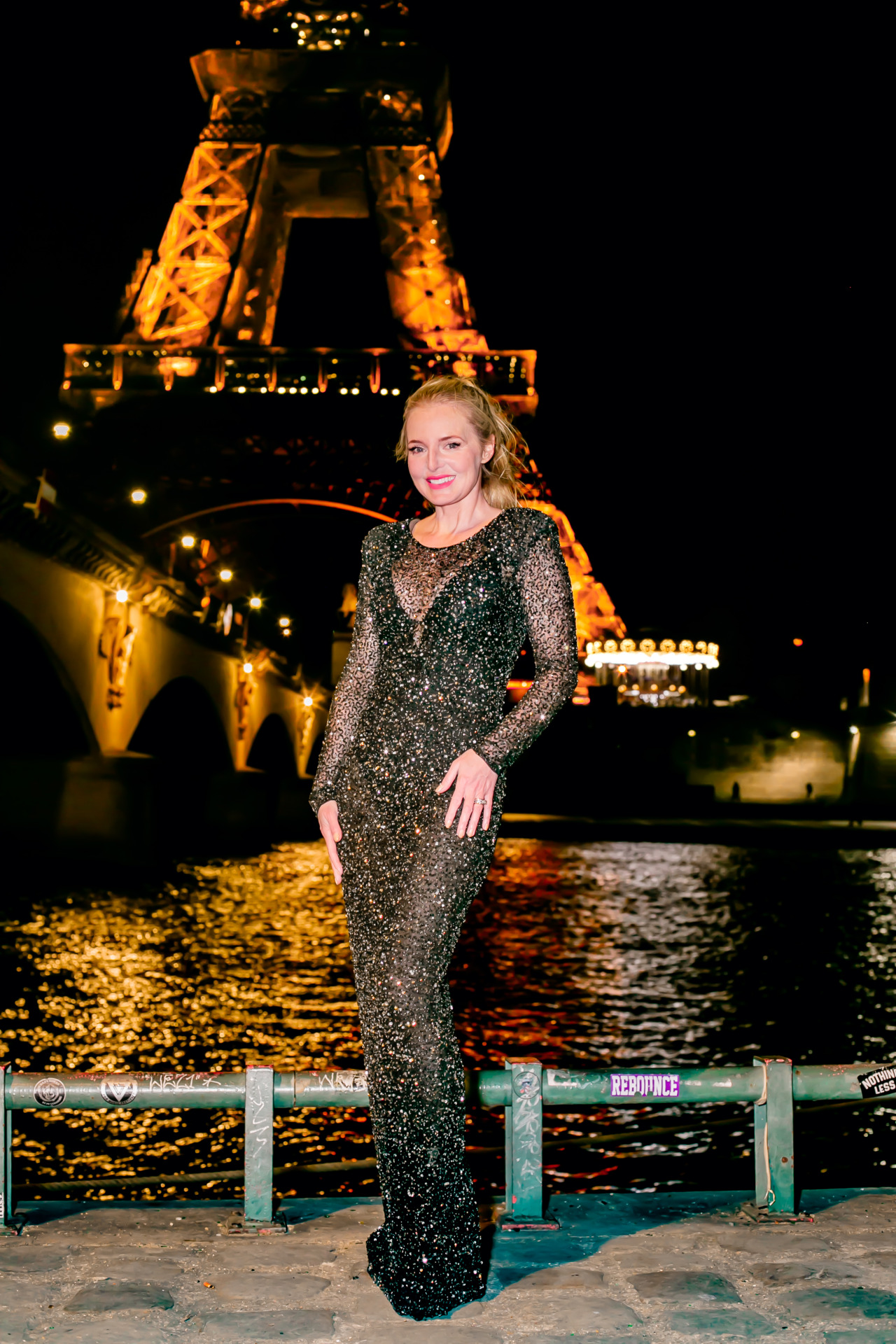 what to pack for paris, what to pack for paris fashion week, paris fashion week packing list, what I wore at paris fashion week, what I pack for a trip to paris, paris packing list, paris in febraury, erin busbee, busbee style, fashion over 40, paris, france, retrofete sheer sequin dress