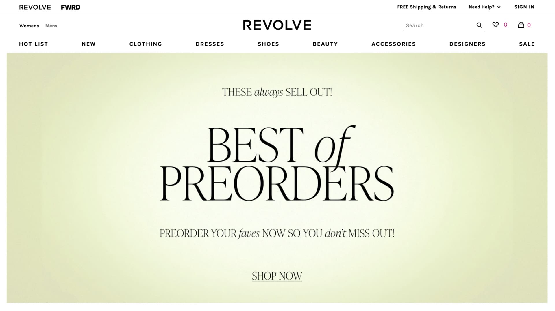 Revolve - Best Places To Shop Over 40