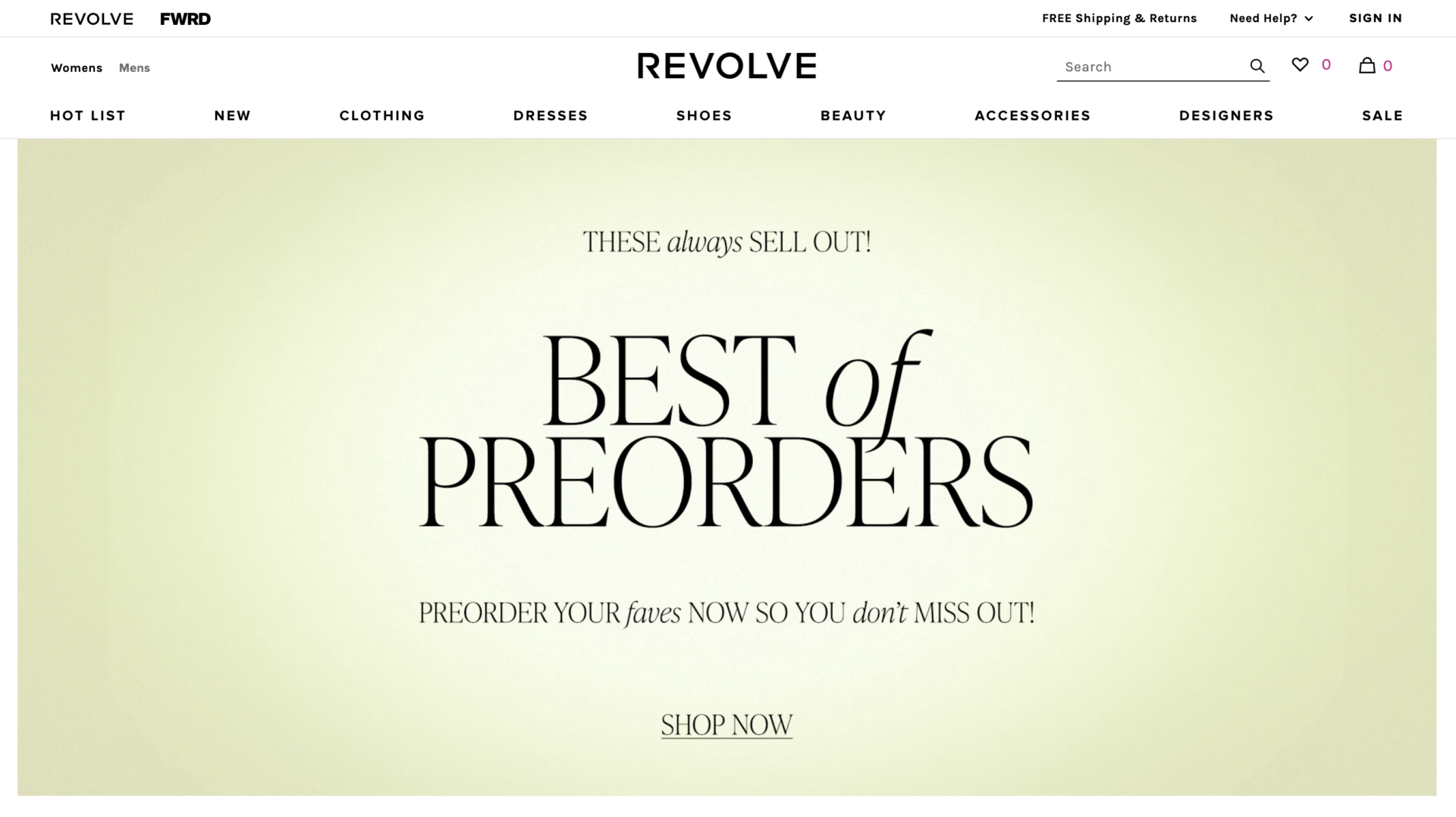 Revolve - Best Places To Shop Over 40