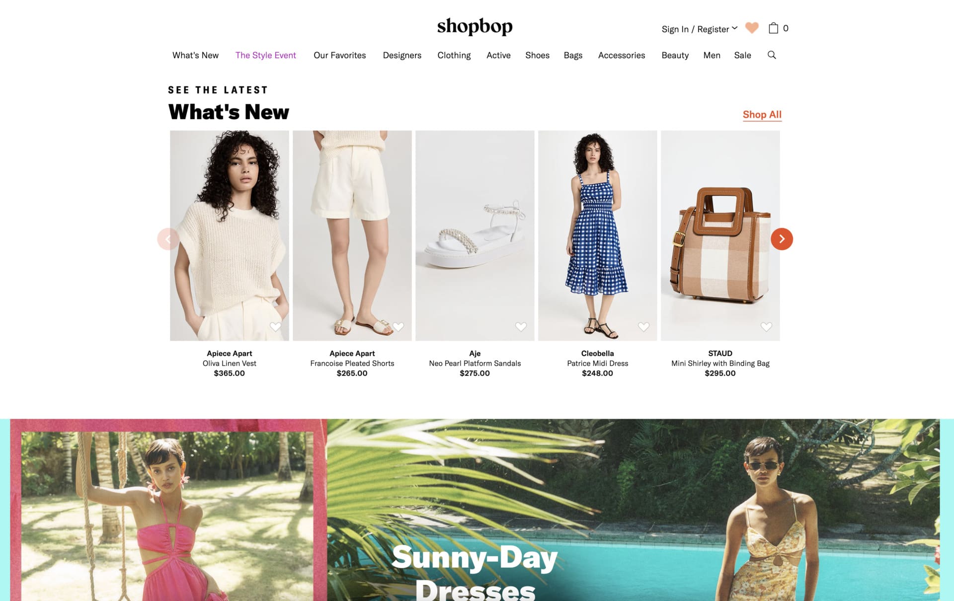 Shopbop - Best Places To Shop Over 40