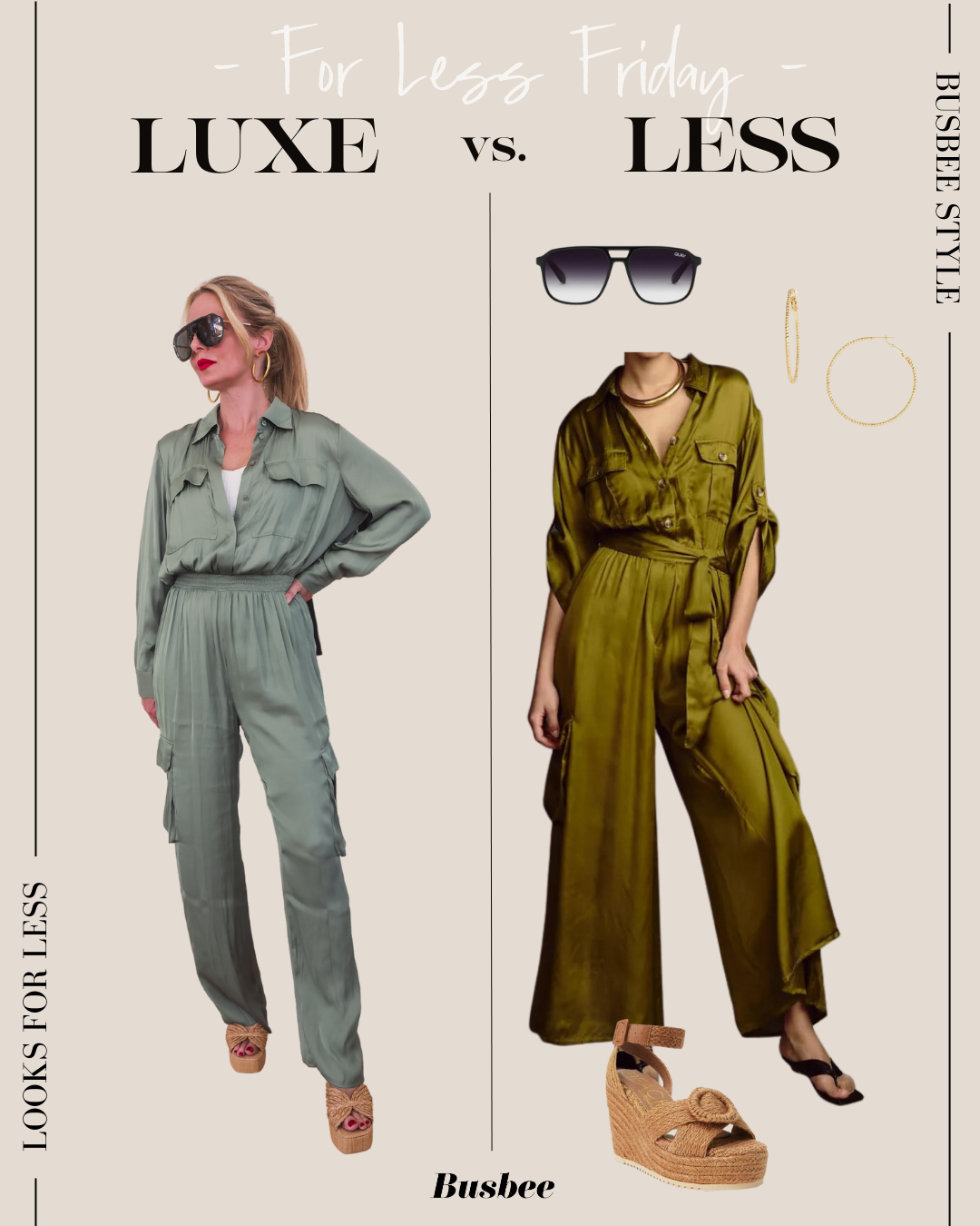 Chic Cargo Trend luxe vs for less look