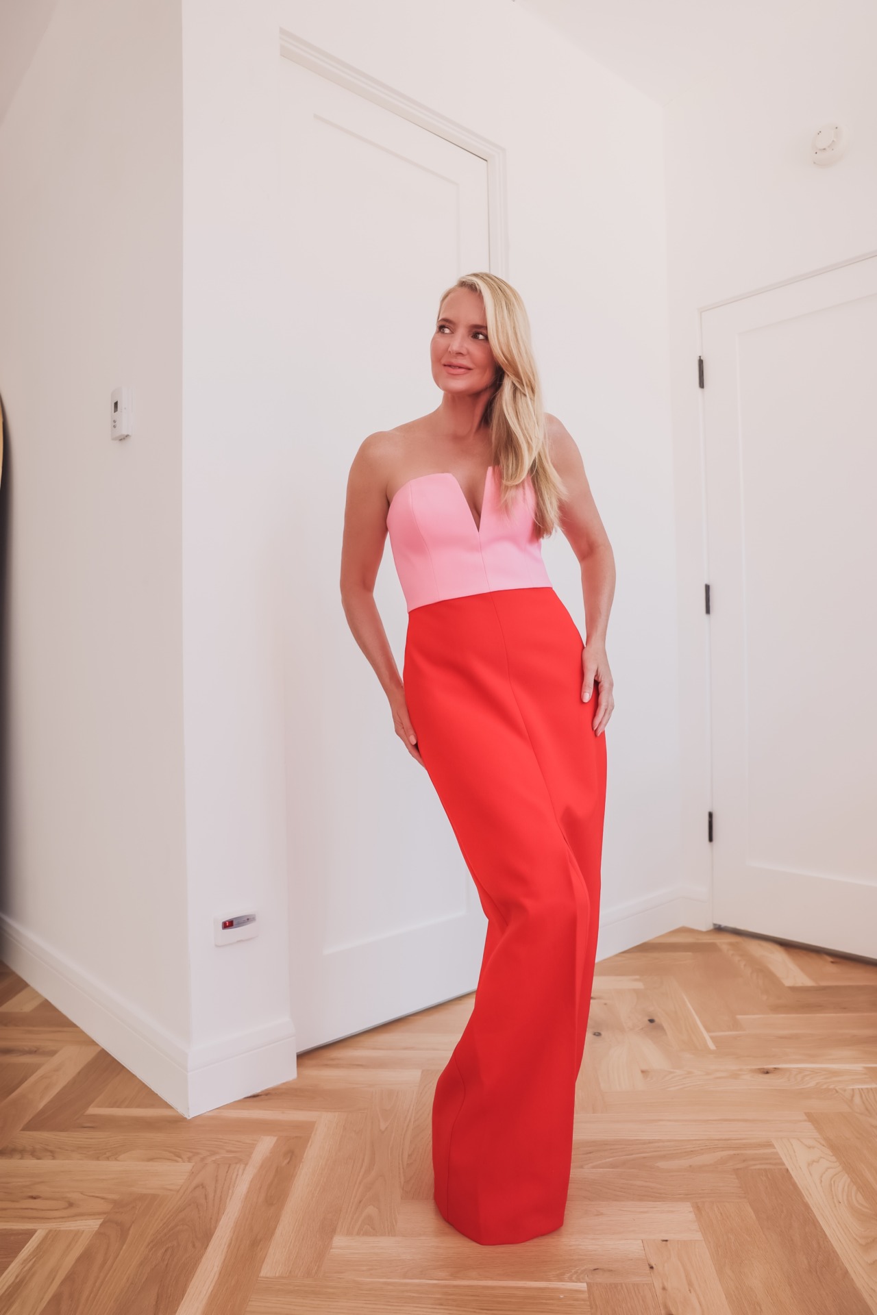 BCBG Colorblock Dress | How To Look Slimmer in a Dress