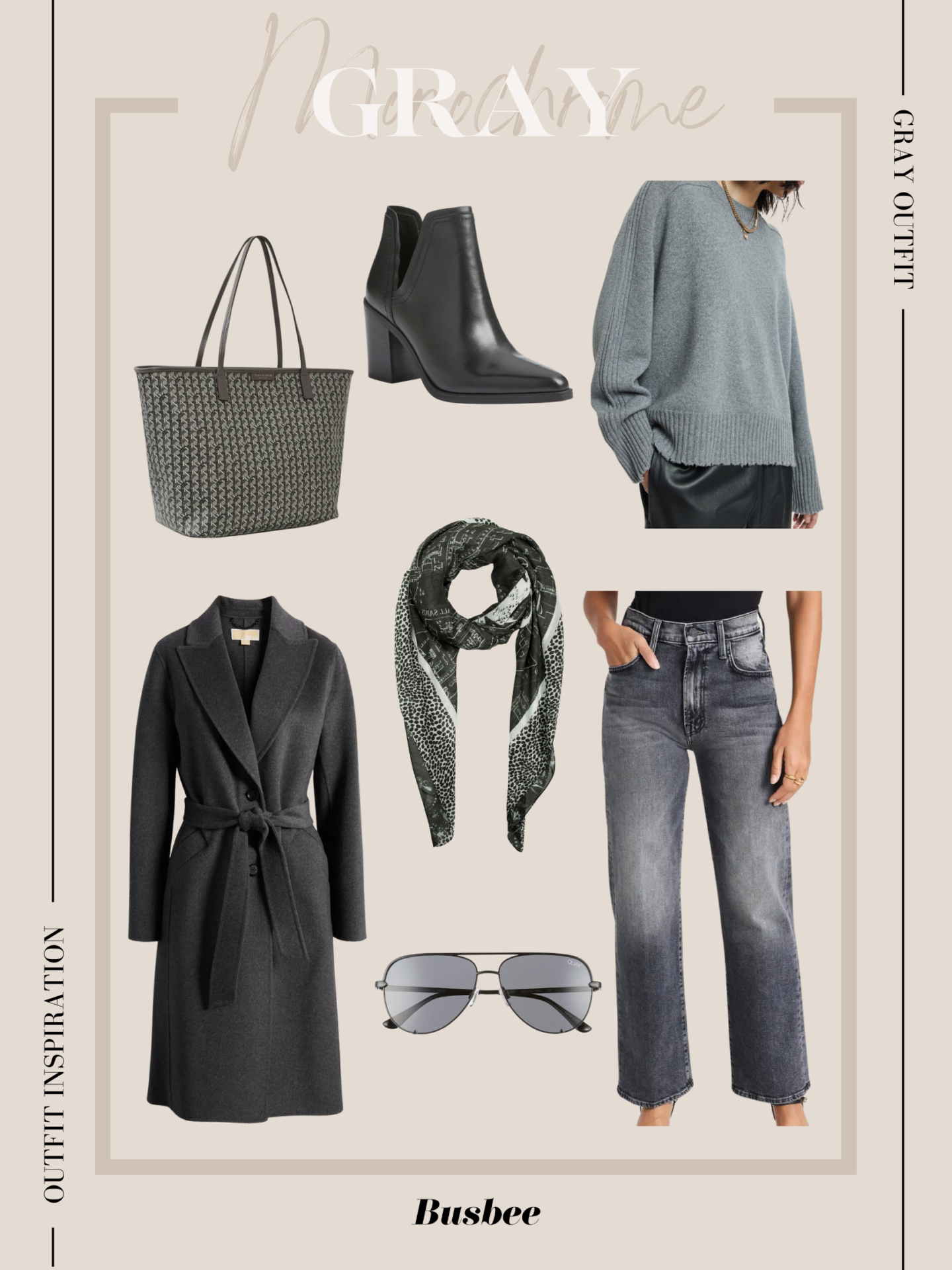 Grey Fall Monochrome Outfit