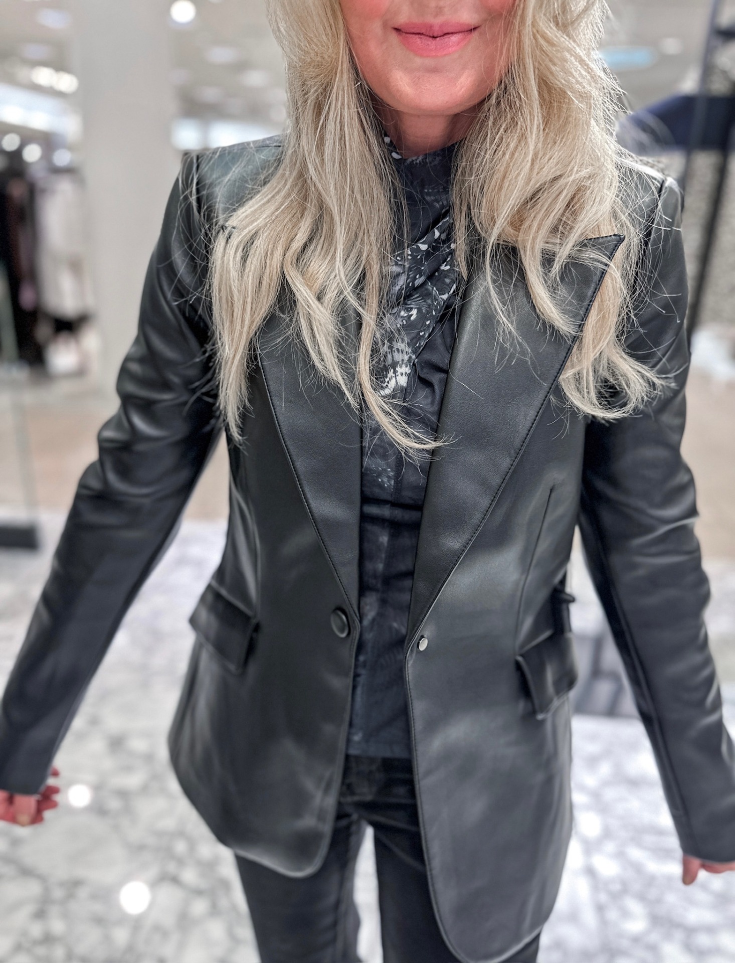 Faux Leather Blazer | Nordstrom Sale Outfits for Women