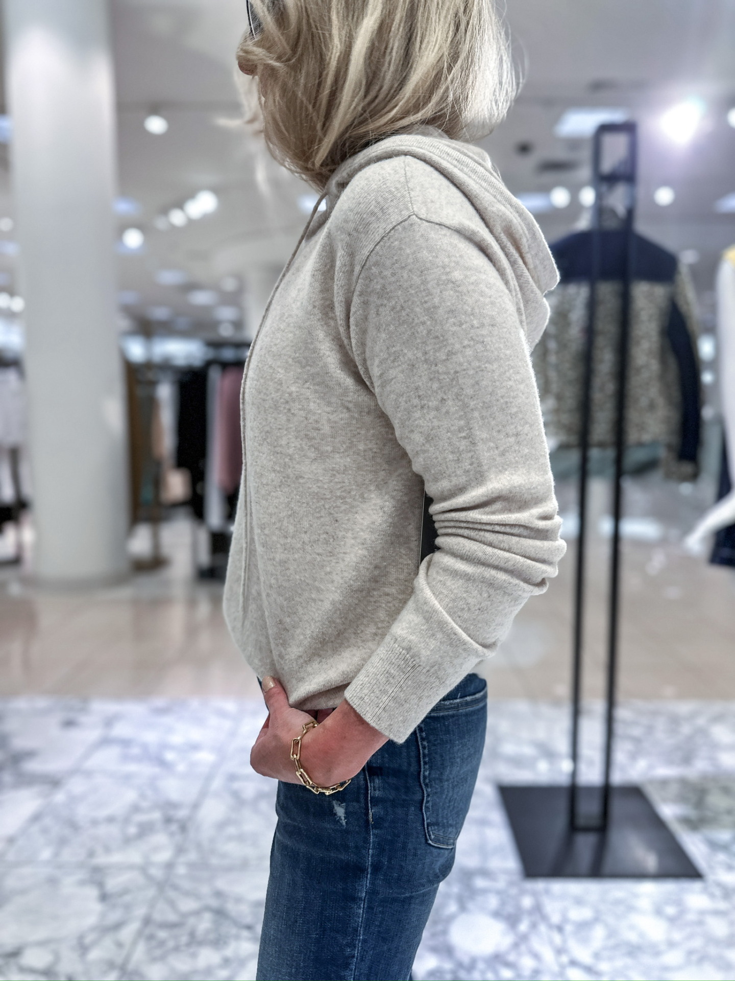 cashmere hoodie and jeans | Nordstrom Sale Outfits