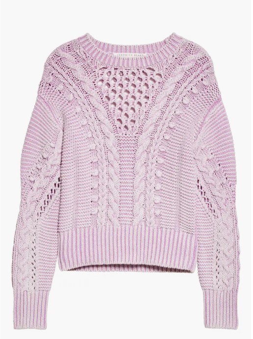 Veronica Beard Eleanor Crochet Sweater - Busbee - Fashion Over 40